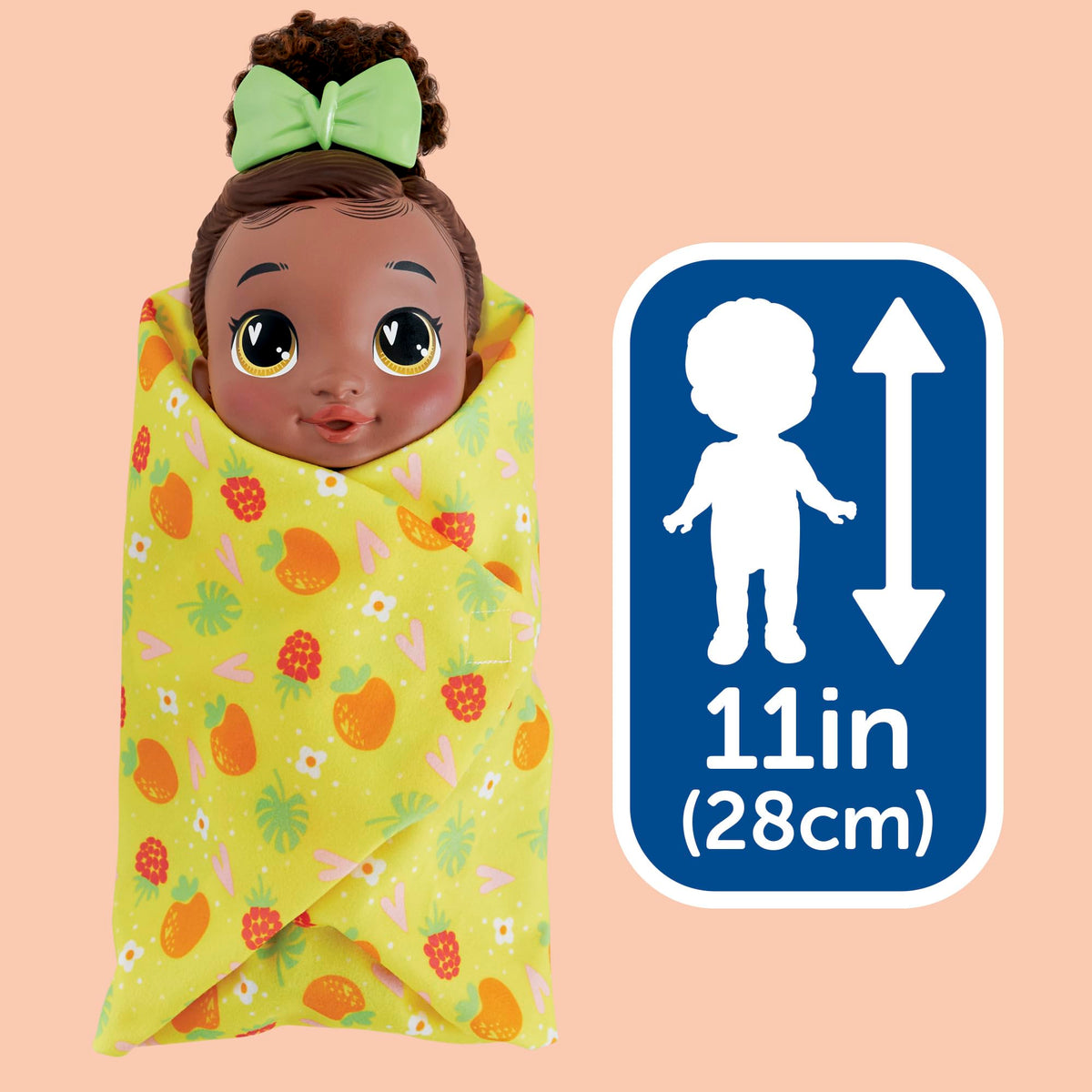 Baby Alive Berry Boo 11-inch water doll for cuddling and gentle play.