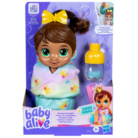 Baby Alive Shampoo Snuggle Sophia in bathing outfit ready for water play adventures.