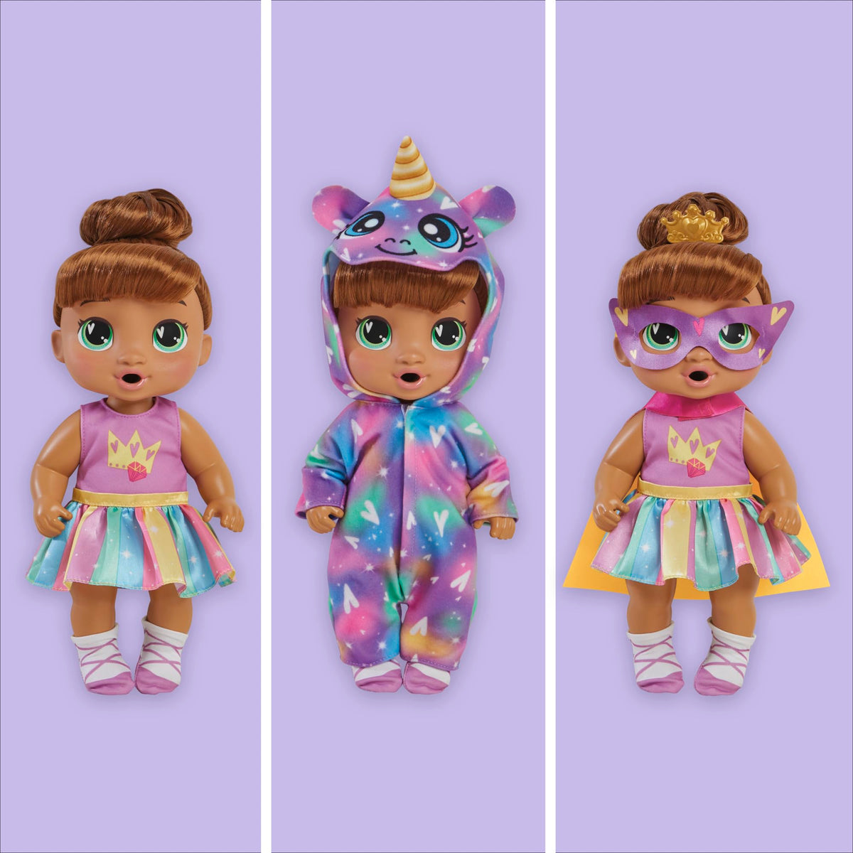 Baby Alive Sophia Sparkle in daytime outfit for imaginative play