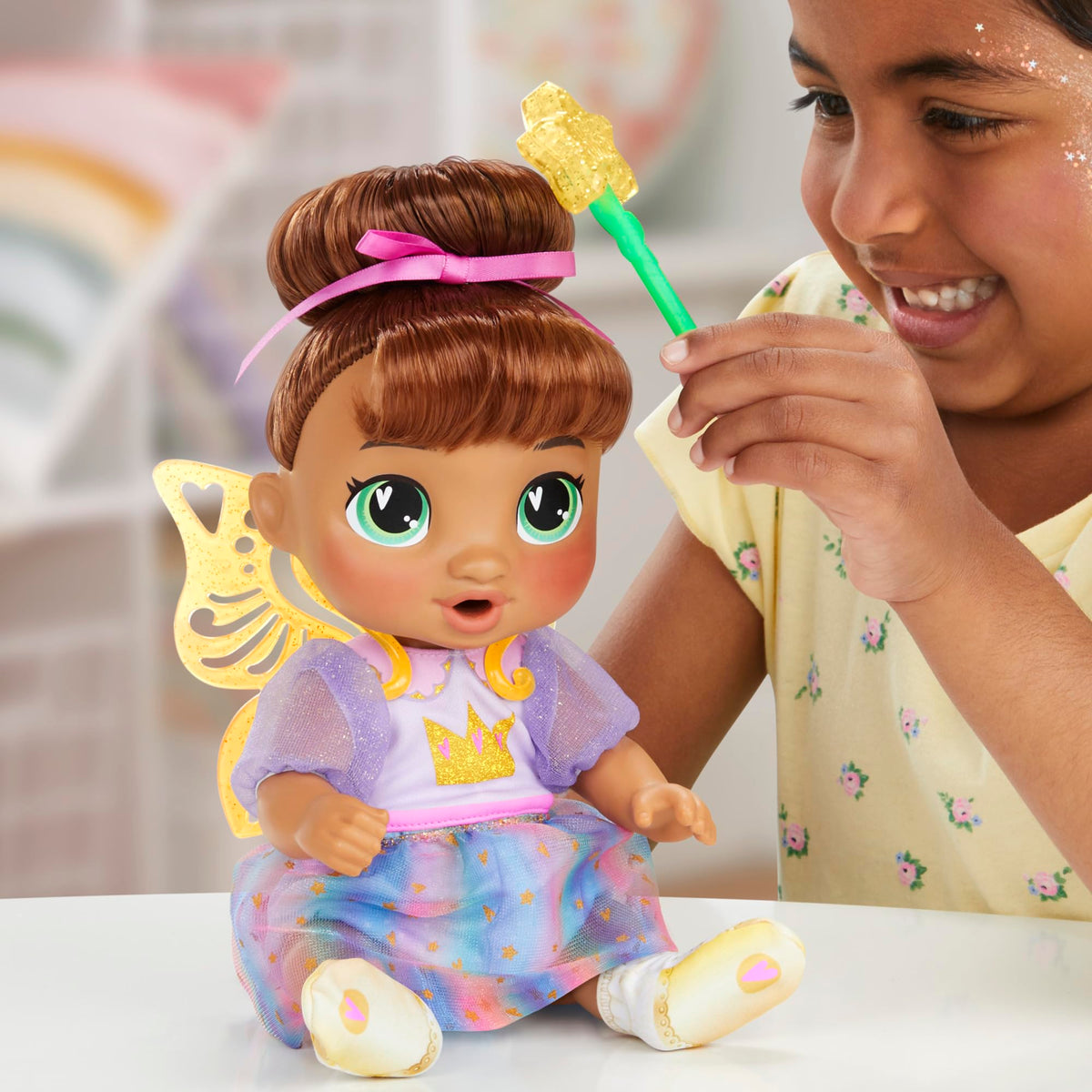 Baby Alive Sophia Sparkle diapers (2) — simple diaper changes during pretend care.