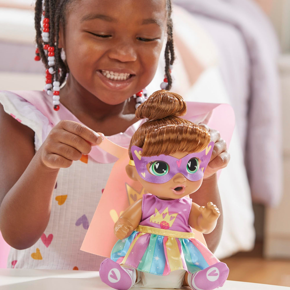 Baby Alive Sophia Sparkle hair with tiara barrette for stylish styling