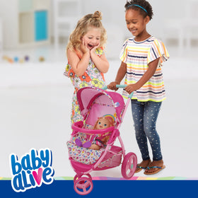 Adjustable harness keeps Baby Alive doll secure during playtime adventures.