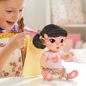 Katie Kat hair is full and brushable for creative styling.