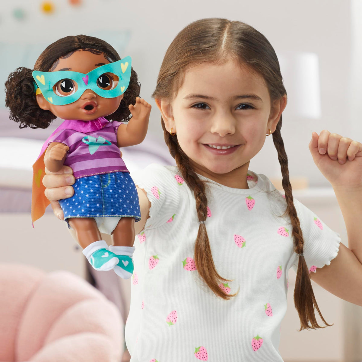 Baby Alive Tilly Tinker 11-inch doll compact for play on the go.