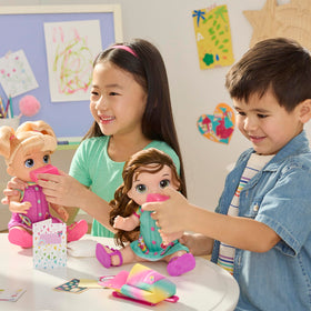 Baby Alive Time for School folder holds pretend worksheets for organized play