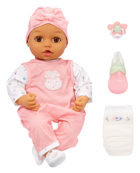 BABY born My Real Baby Ava face close-up showing lifelike features for nurturing play.