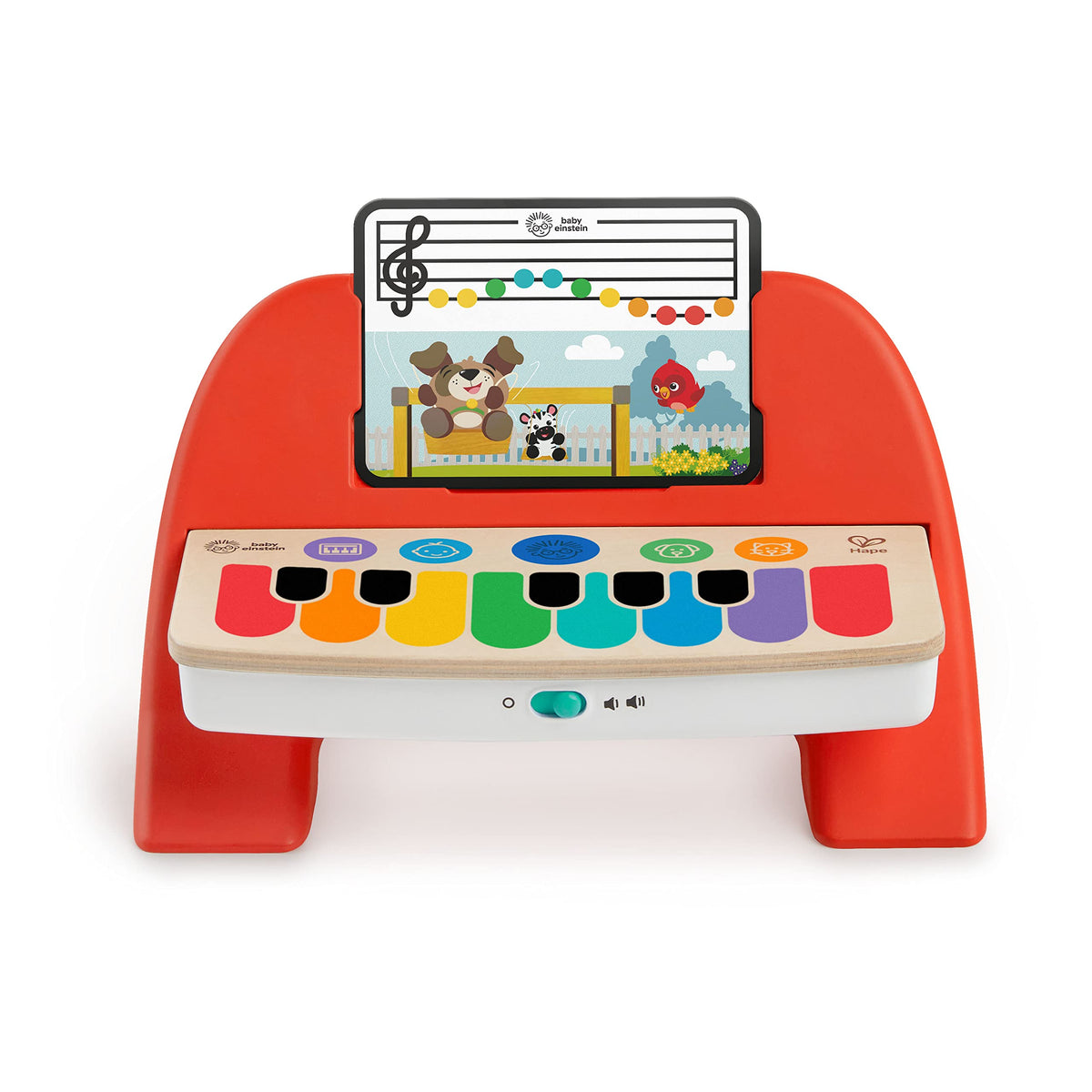 Six tunes help little musicians explore sounds with Baby Einstein Cal's First Melodies piano