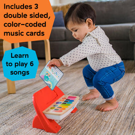 Volume control lets parents tailor listening level on Baby Einstein Cal's First Melodies piano