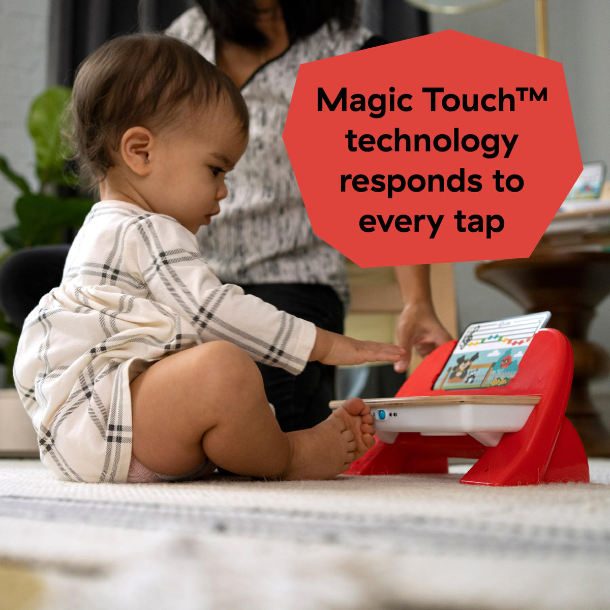 Wipes clean surface keeps Baby Einstein Cal's First Melodies piano ready for encore