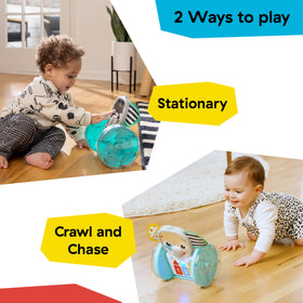 Baby Einstein Chase and Tap Earl mirror supports visual exploration during play.