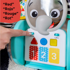 Baby Einstein Chase and Tap Earl stand toggle enables seated play.