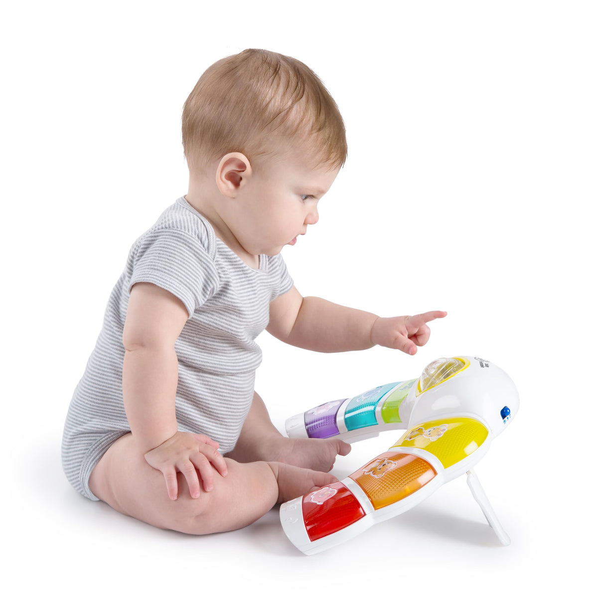 Power and care details for Baby Einstein Glow & Discover Light Bar
