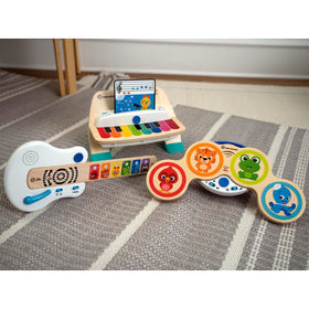 Speakers delivering clear, high-quality sound during playtime.