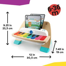 Includes three music sheets with color cues for the Baby Einstein piano