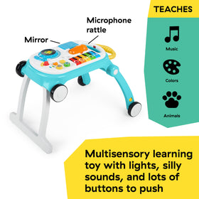 Baby Einstein lights and melodies energize sensory play.