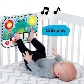 Baby Einstein kick pad soft mat promotes tummy time with melodies.