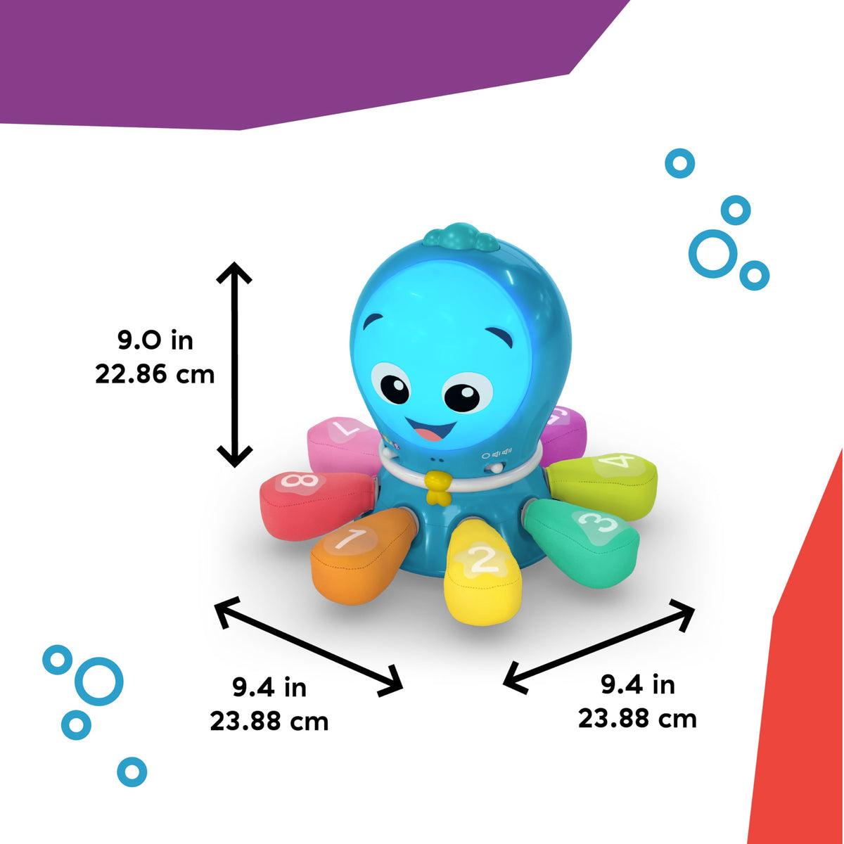 Baby Einstein Ocean Explorers Opus Go 4-in-1 chase mode senses obstacles to encourage crawling