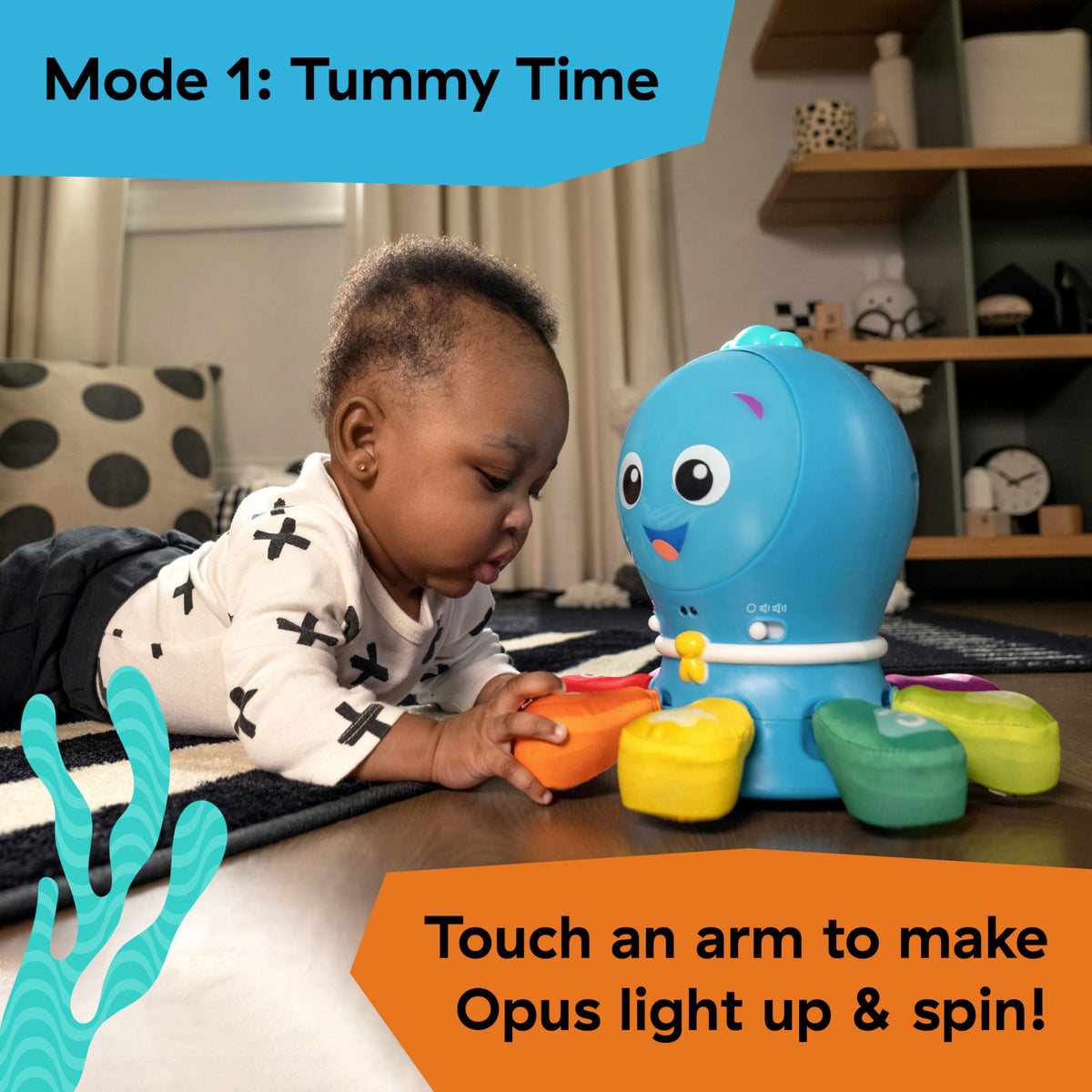 Baby Einstein Ocean Explorers Opus Go 4-in-1 dance mode jellyfish wiggle
