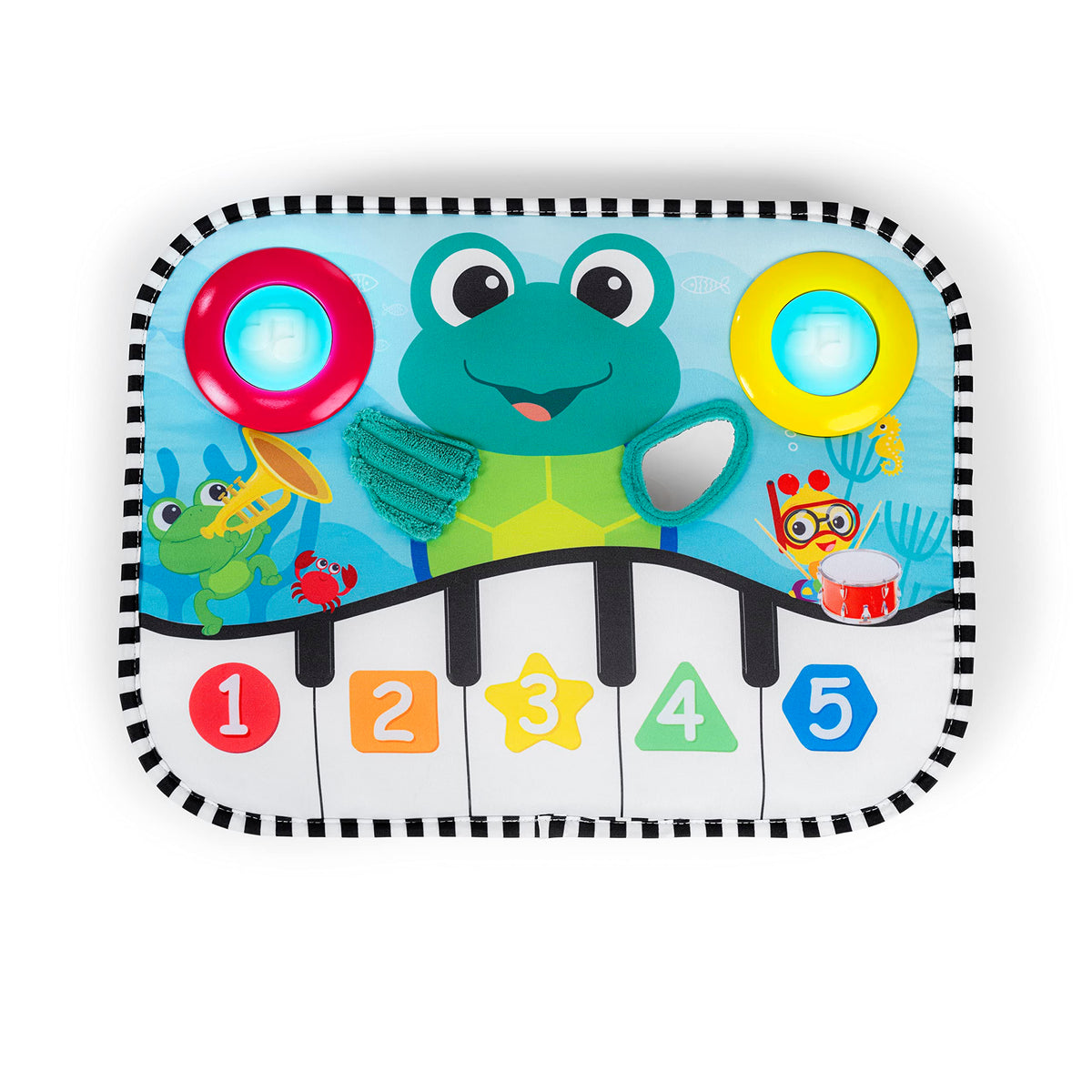 Baby Einstein Neptune kick pad crib attachment with lights and music.