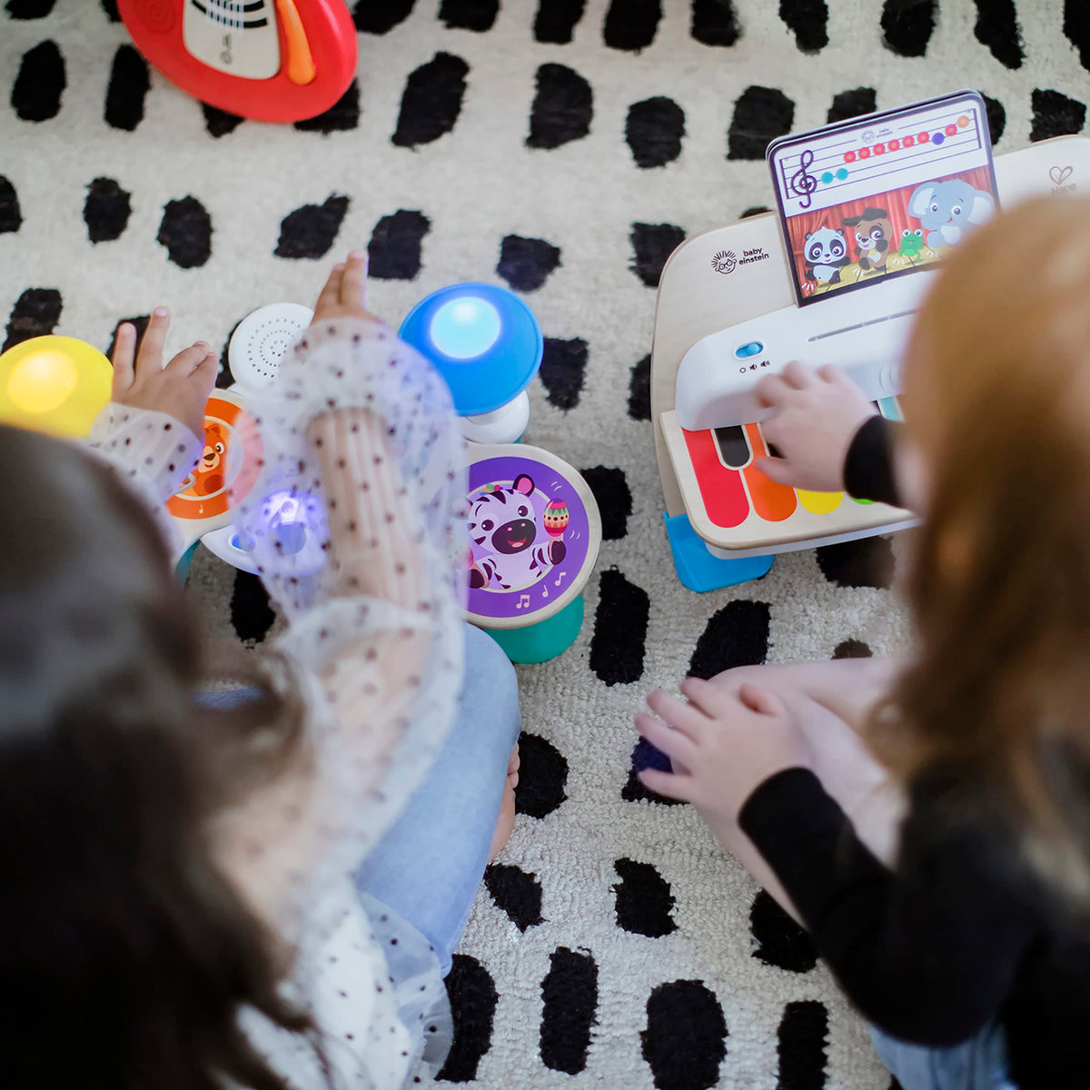 Baby Einstein Together in Tune Drums volume controls for safe listening levels
