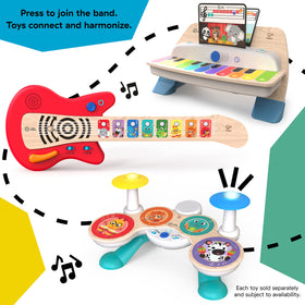 Baby Einstein Together in Tune Guitar durable wood emphasizes classic keepsake value.