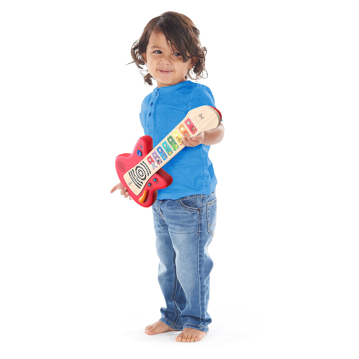 Baby Einstein Together in Tune Guitar easy to wipe clean for busy caregivers.