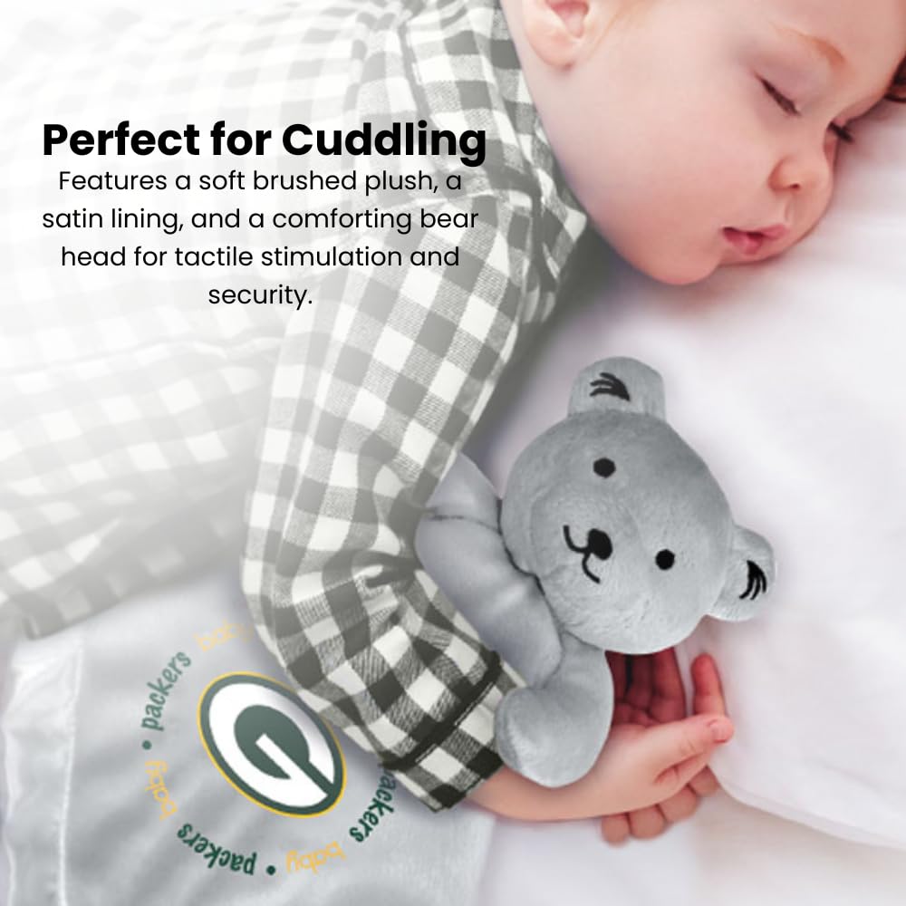 Security bear measures 14 by 14 inches for little hands.