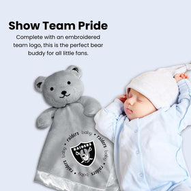 Soft plush texture of Baby Fanatic security bear ideal for cuddling.