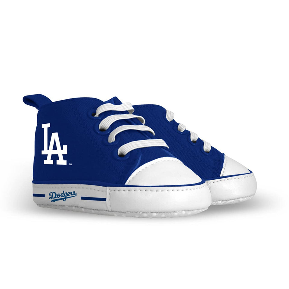 Baby Fanatic Los Angeles Dodgers pre-walkers with side logo for adorable game-day wear.