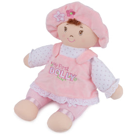 GUND My First Dolly hat with flowers supports safe, gentle playtime.