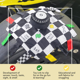 Baby Jack & Co educational shapes and colors promote early recognition.