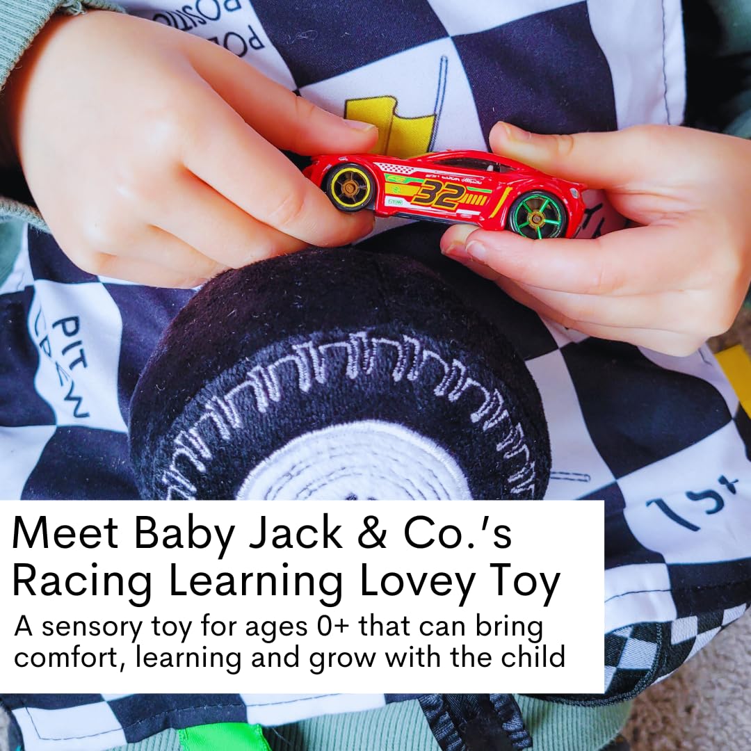 Baby Jack & Co toy link clip keeps the lovey secure on strollers.