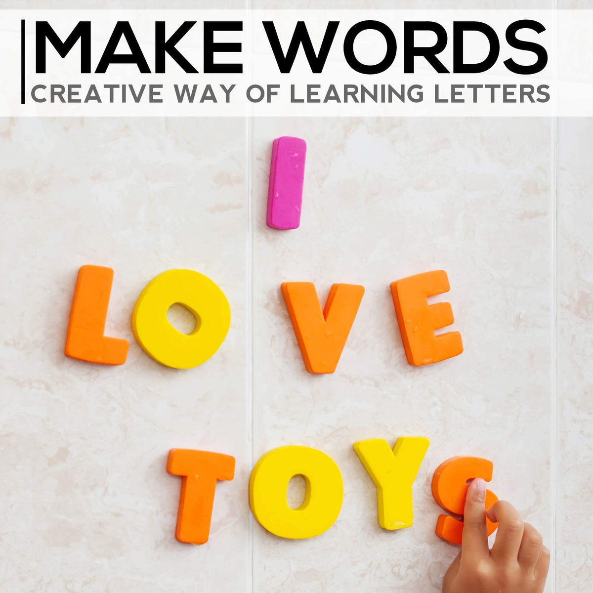 Baby Loovi bath-time education aids, fosters curiosity through letters and animals.