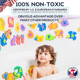 Baby Loovi floating bath letters brighten bath time with colorful education