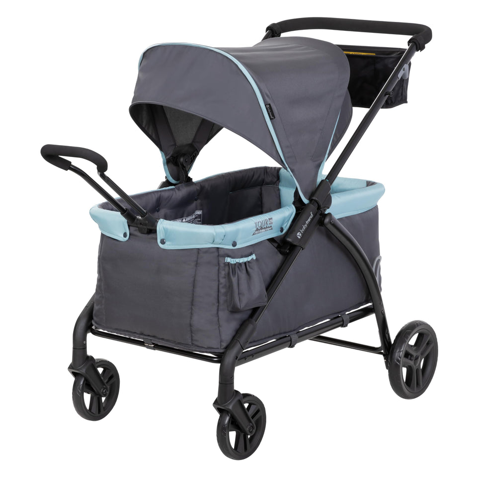 Baby Trend Expedition LTE Desert Blue front view for outdoor family trips.