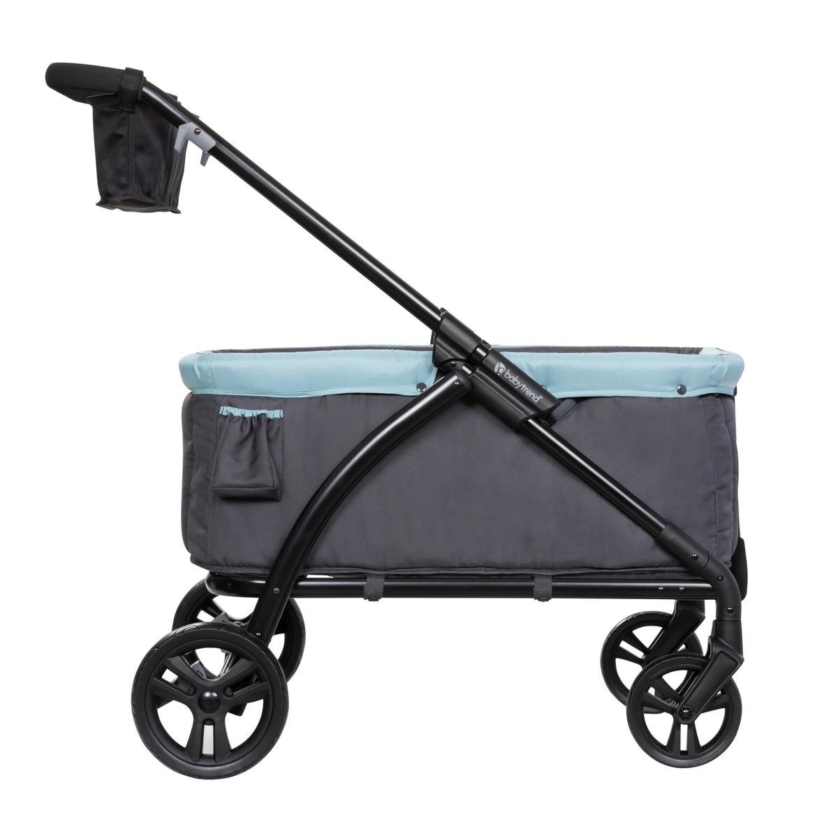 Baby Trend Expedition LTE Desert Blue side view ideal for park strolls.