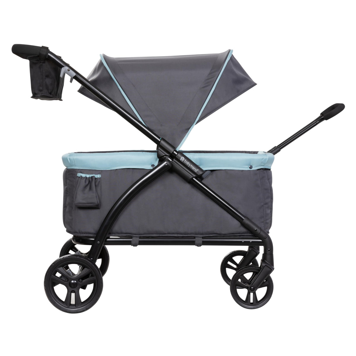 Baby Trend Expedition LTE storage organizer with cup holders for essentials.