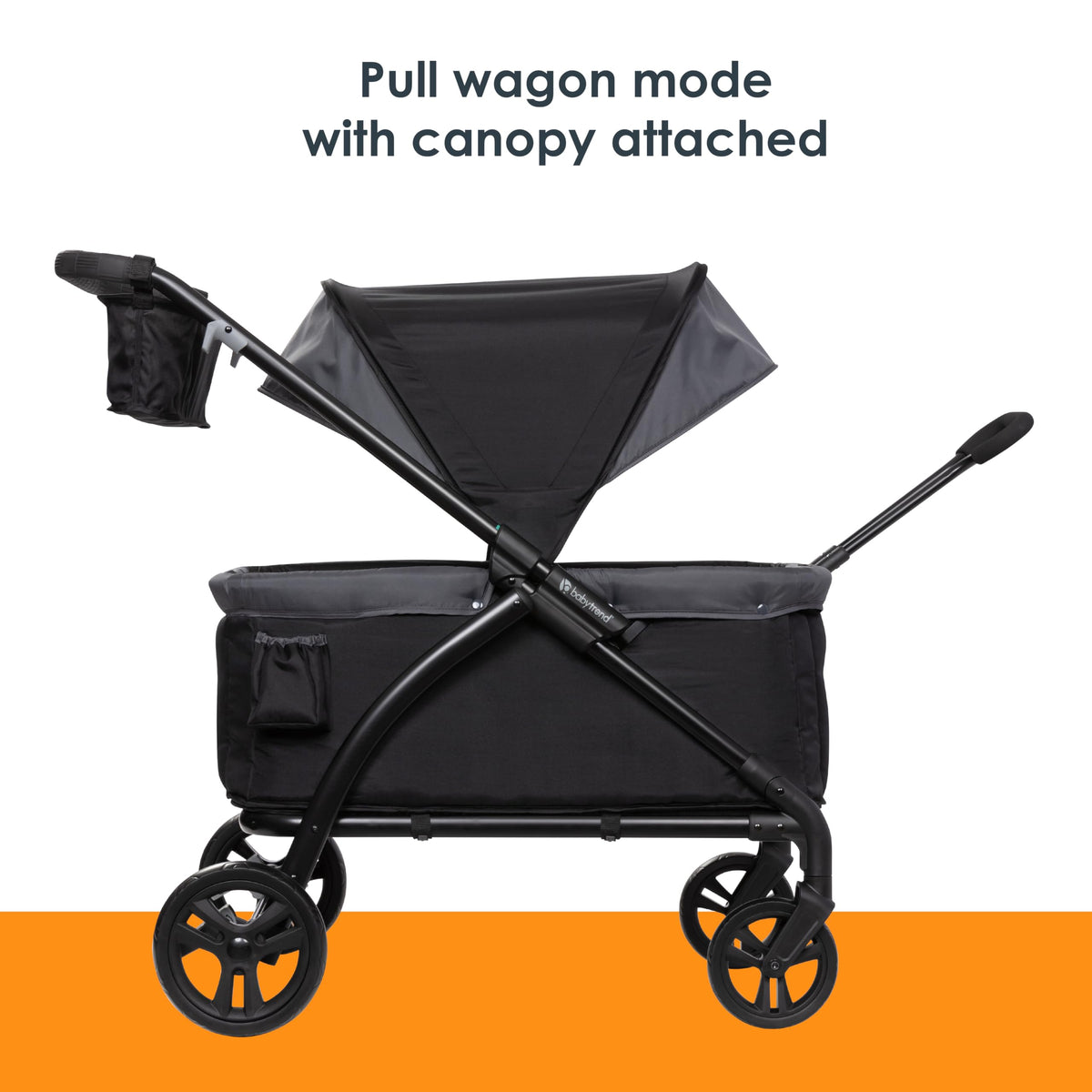 Baby Trend Tour LTE ratcheting canopy delivers generous shade.