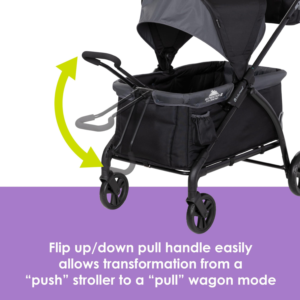 Baby Trend Tour LTE storage solution keeps essentials organized.