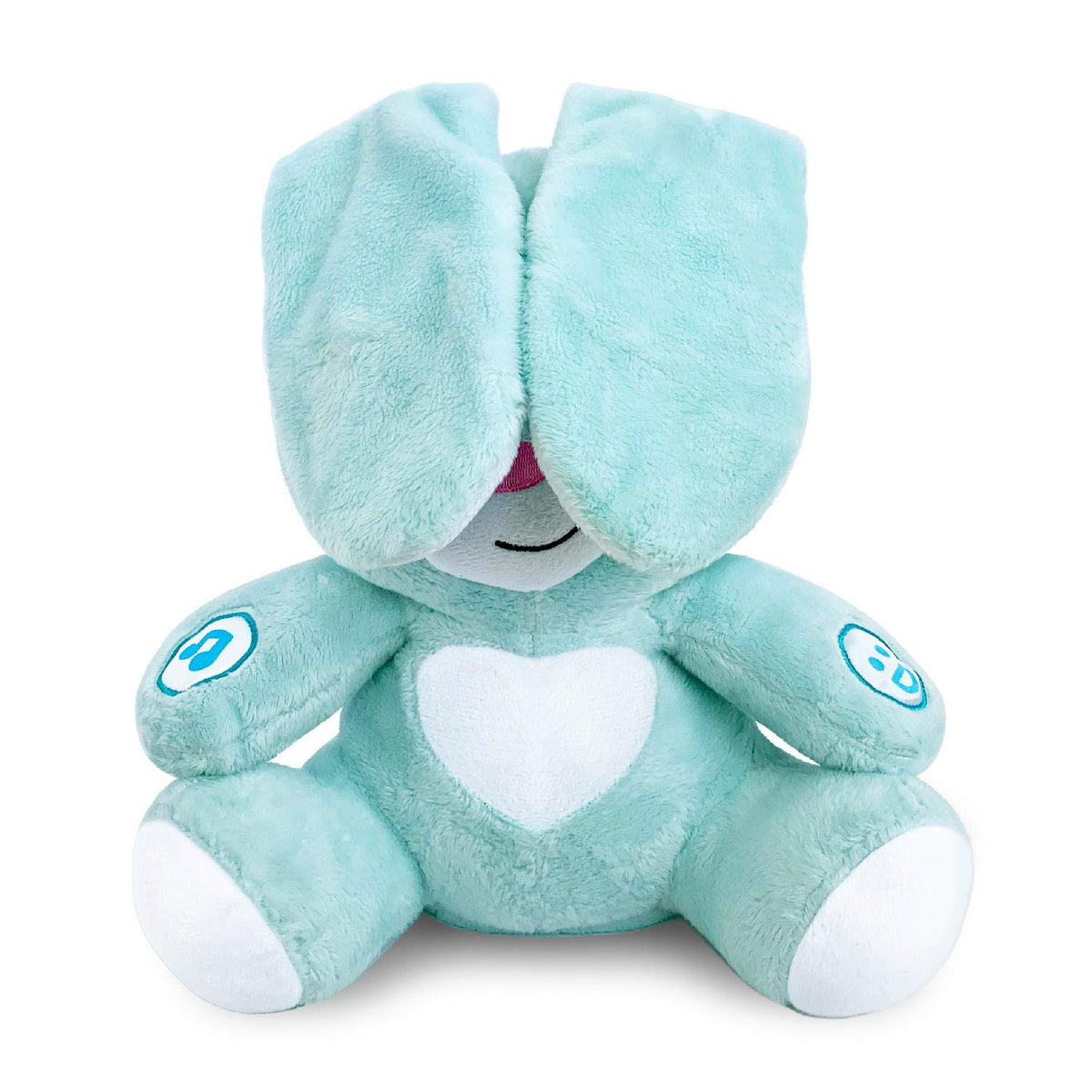BabyBibi bunny interactive buttons triggering ear actions and music for sensory exploration.