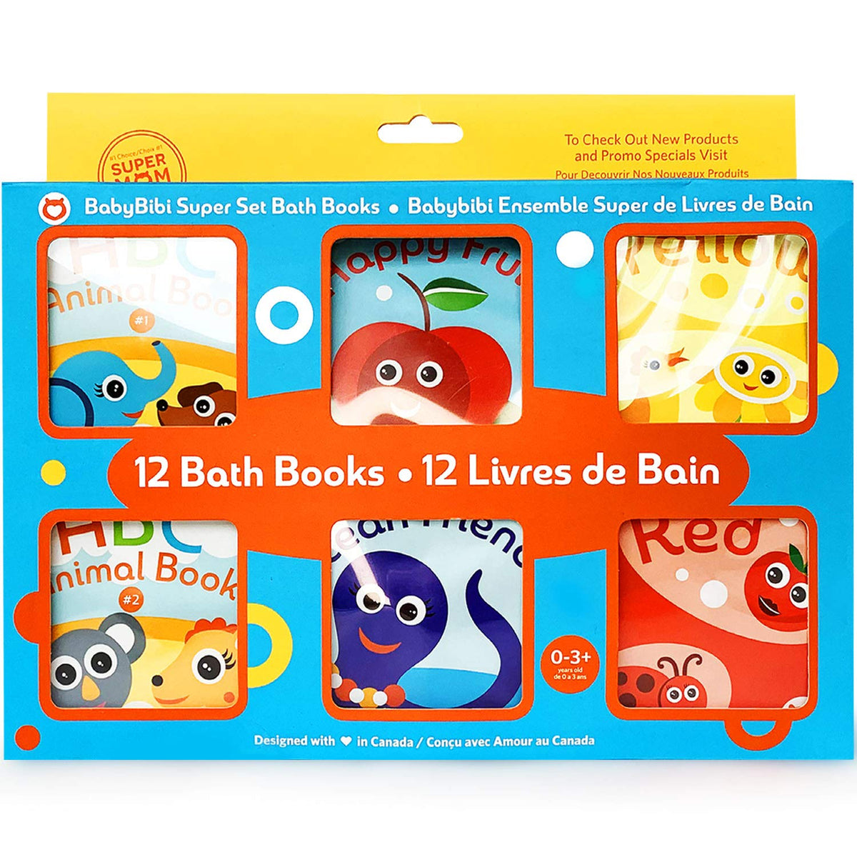 BabyBibi Super Bath Book Set 12 – Ocean Friends: playful sensory exploration while washing hair.
