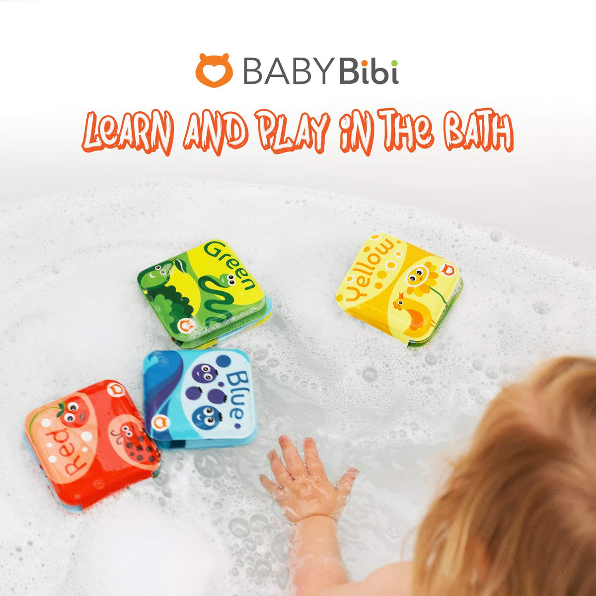 BabyBibi Waterproof bath toys set designed for splash-friendly tub fun.
