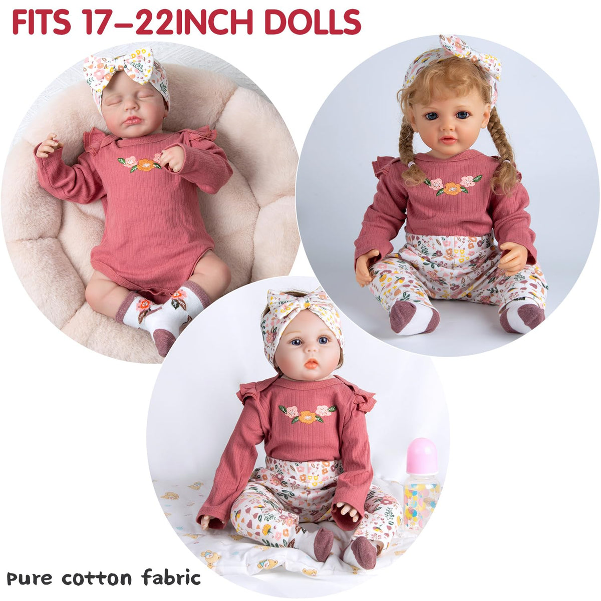 Babyfere doll headband adds charming flair for lifelike styling