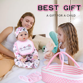 Babyfere doll romper with animals pattern adds cute styling for imaginative scenes.