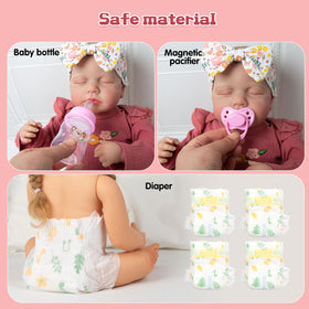 Babyfere feeding bottle for realistic feeding play with dolls