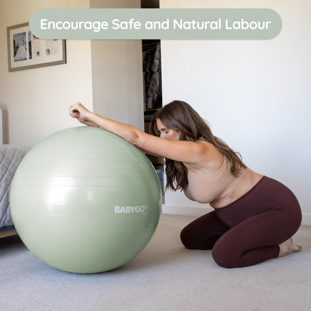 BabyGO pregnancy book with 7-part guide for all trimesters and postpartum recovery.