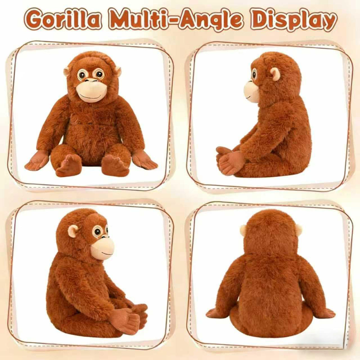 Babylounger Gorilla Plush used as bedroom decor accent