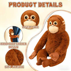 Babylounger Gorilla Plush hugged by child for comfort