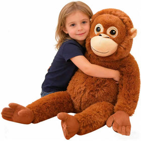 Babylounger Punch Monkey Plush front view shows soft cuddle-ready gorilla toy