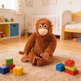 Babylounger Punch Monkey Plush vacuum-packed packaging and fluffing